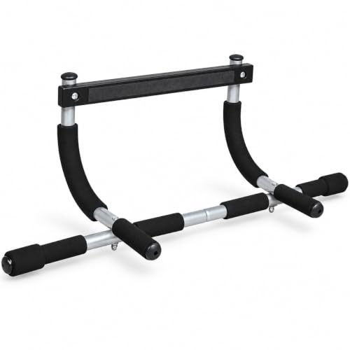 Pull-Up Bar for Doorway – No-Screw Home Gym Fitness Bar for Pull-Ups, Push-Ups, Chin-Ups, Sit-Ups & Upper Body Workout – Horizontal Door Frame Bar for Indoor Strength Training