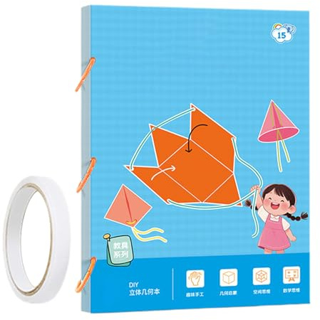 3D-lärande bok matematik geometri 3D-geometri inlärningsbok med 9/12/15 | kroppar | Pedagogisk leksak för lärare, flickor och nybörjare