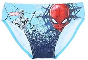 Marvel Spiderman Slip da Bagno per Bambini e Ragazzi, Costume da Bagno Uomo Ragno (IT, età, 3 Anni, Regular, Turchese)