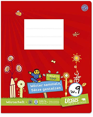Formati 060551059 Wörterheft W.9, liniert, weiß