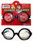 Henbrandt Schwarz Brille, Runde Brille für Erwachsene mit Vergrößerungslinsen für Nerd Geek Joke Carnival Kostümbrille Unisex Kostümzubehör, Nerd Mottoparty Verkleidung