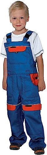 Arbeitshose Latzhose Kinder Arbeitslatzhose Kinderhose Kinderlatzhose (COOL KID-ROT) (128)