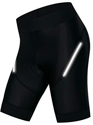 Weimostar Pantaloncini da Ciclismo Donna Bike Gel Imbottito MTB Bicicletta Mountain Road Racing Calzamaglia Pantaloni Estate Ciclo di Guida Fondo Abbigliamento Nero M