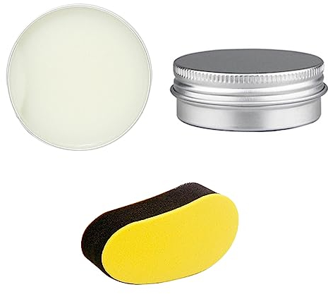 BNOYONERAS Grasso per Scarpe Lucido Cera Grasso Grasso di Foca Shoe Wax Con Spugne Cera Neutra per Cuoio Cera per Scarpe da Cura Per la cura di scarpe, Stivali e Pelle,30 ML