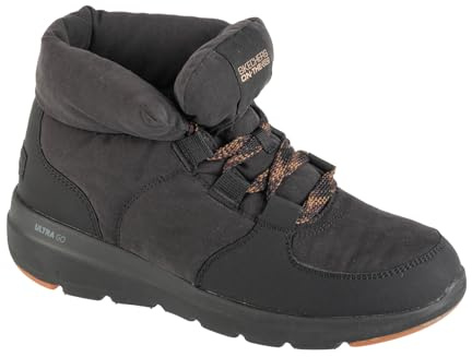 Skechers Women's Glacial Ultra Trend Up Sneaker, Black Textile/Synthetic, 8 UK