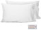 Vinabo Taie Oreiller, Taie d'oreiller 50x80 cm (Lot de 2), Oeko Tex Certifiée, Protège Oreiller avec Ouverture Latérale, Housse Oreiller Microfibre, Blanc