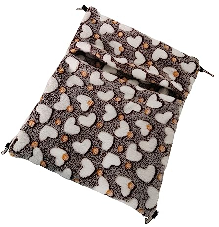 DRESSOOS Warmes Bequemes Meerschweinchenbett Kleintierhängematte Für Hamster Ratten Chinchillas Plüsch Waschbar Heimtierbedarf