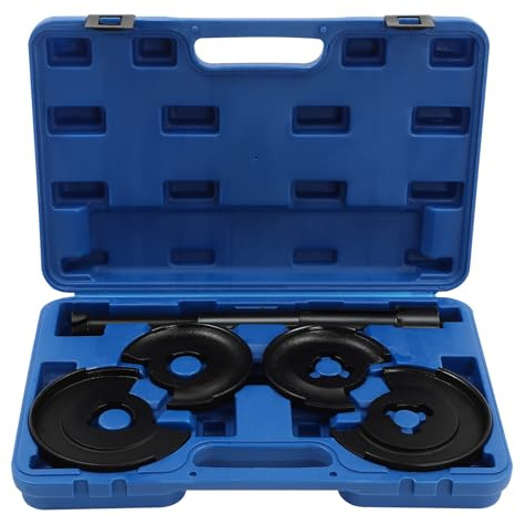 panfudongk Lot de 5 outils de compresseur à ressort pour voitures, amortisseurs, plaques de pression, outils d'atelier pour W123, W124, W202, W210, W124, W129, W201, W203