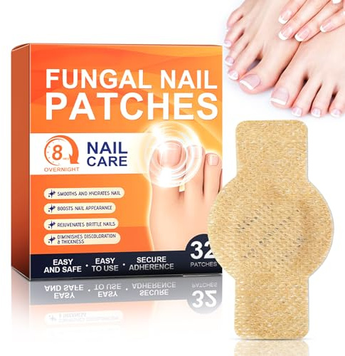 Fungal Nail Patches, 8 Hour Extra Strong Repair Pads for Fungus Toenail, Fungal Nail Treatment Patches, Improve the Appearance of Unhealthy Toenails & Fingernails, Gentle & Safe (31 Pieces)