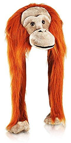 Gorro de Animal Peluche Orangután