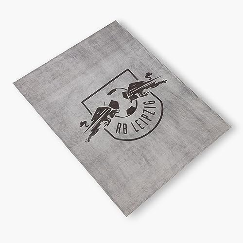 RB Leipzig Decke Fleccedecke Fleece Blanket Logo grau