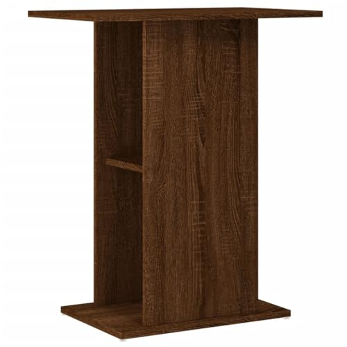 vidaXL Aquariumständer, Aquarium Unterschrank mit viel Stauraum, Aquarium Tisch mit Stabiler Oberplatte, Aquariumschrank Aquarium Halter, Braun Eichen Optik Holzwerkstoff