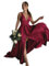 Babyonlinedress Babyonline D.R.E.S.S. Robe Longue Femme Demoiselle d'honneur Robe pour Mariage Invitée Femme à la Mode avec Fente Bordeaux 42