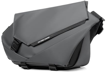 FANDARE Ny bröstväska herr axelväska herr Sling Crossbody Bag midjeväska med stativhållare bältesväska höftväska modern axelväska mobilväska för vandring resor dagväskor, GRÅ, L, Verktyg