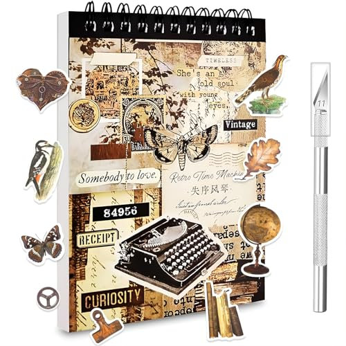558 Piezas/50 Hojas Pegatinas Scrapbooking Stickers Bullet Journal Pegatinas Aesthetic Scrapbook Stickers Scrapbooking Materiales para Diario Scrapbook Photo Craft Diary