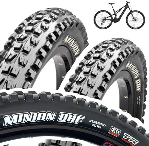 Fahrrad MTB FR DH Ebike Trail Maxxis® Tires Falt Reifen Minion DHF 29 x 2,5'' WT DH Exo TLR Tubeless Ready Mantel (2 Stück)