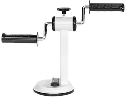 Allenatore per Braccia, Mini Cyclette Pedaliera per Gambe e Braccia per Fitness a Casa Resistenza Regolabile con Ventosa Potente Attrezzo Portatile per Esercizi per Braccia e Spalle