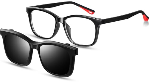 Beipegin Lunette Anti Lumiere Bleue avec Clip Solaire pour Lunettes de Vue, Lunette de Lecture Outdoor Glasses pour Garçons Filles