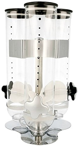 García de pou Distributeur De Céréales Triple 20X20X45 Cm Transparent Acrylique - 1 unités