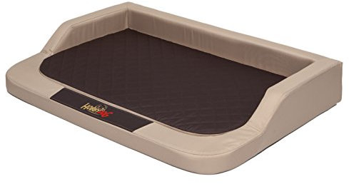 Hobbydog L Mesbeb4 Hobbydog L 75x50 (R1) Hundebett Medico Standard (Oxford) Beige - Braun - Beige Ortopädische Viscomatte, L, Beige - Braun