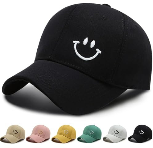 errcom Baseball Cap Damen Herren Baumwolle,Baseball-Mütze Unisex Verstellbar Basecap Sonnenschutz Baseballkappen Sport Cap Sonnenhut für Sport Reisen Draußen