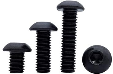 NUZBCPETR Innensechskantschrauben und Halbrundschrauben(M4 0.7 x 10mm)