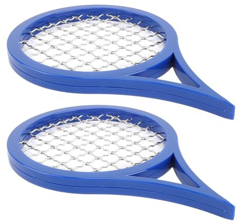 KIMISS 2pcs Hair Racket Twist Sembs - Brosse de Curling Portable pour Coiffure Afro et Curling, Peigne de Torsion de Cheveux Faciles pour les Textures de Cheveux Bouclés (BLUE)