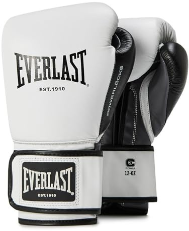 Everlast Powerlock OG Advanced Guantes de Boxeo, para Saco, Manoplas y Sparring, Cierre de Velcro, EverDri, Espuma C3, Agarre ergonómico – Equipamiento Original Everlast