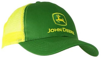 JOHN DEERE Herren Logo Contrast Mesh Back Core Baseball Cap Baseballkappe, gelb, Einheitsgröße