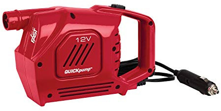 Coleman QuickPump Air Pump for Air Beds & Inflatables, Portable Air Pump with Fast Inflation or Deflation, Battery-Powered/Rechargeable/12-Volt/120-Volt Power Options