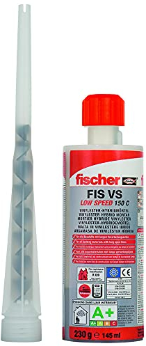 FISCHER Set FIS VS 150 C mit Zulassung für Beton und Ziegel, 1 Stück,45303