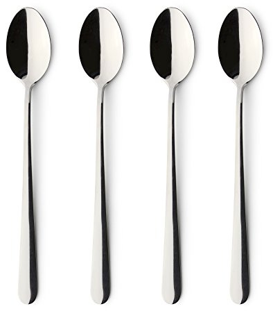 Windsor Stainless Steel Long Handle Latte Spoons, Set of 4