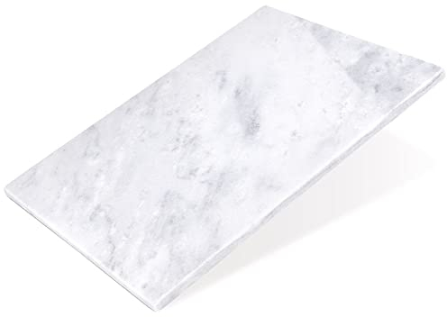 Planche à découper et de service - Plateau de service - Planche à découper décorative en marbre gris - 29 x 21 cm