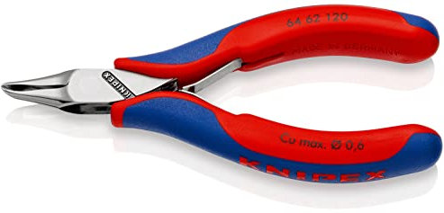 Knipex 64 62 Schrägschneider 120 mm/Backen 19mm, Schneidleistung 0.6mm