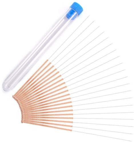 Aiguilles de Nettoyage de Buse,20 PCS d'Imprimante 3D en Acier Inoxydable 0.4 mm Nettoyant Tête d'impression Outil de Nettoyage de Buse Kit de Nettoyage pour Imprimante 3D
