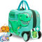 REISERACKER Kinderkoffer zum Draufsitzen als Kinderkoffer Handgepäck & Ersatz für Kindertrolley Jungen - Kinderkoffer Jungen - Kinder Reisekoffer für Kindergepäck - Kinderkoffer mit Rollen