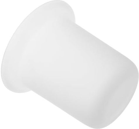 CIYODO Escobilla de Baño Vaso de Vidrio Blanco, Antideslizante y Ahorra Espacio, Adecuado para Baños y Lugares Públicos