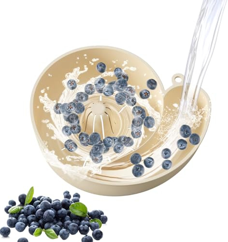 Colino Per Frutta,Scodella per Lavaggio Bacche con Colino - Multiuso Per Cestello Scolatore Per Uva E Lampone E Ciliegino E Prugna E Lampone