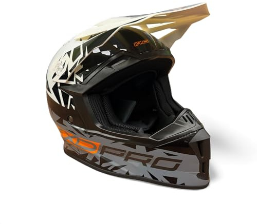 KXD PRO Kinder Motorradhelm Crosshelm XL (55-56 cm) | ATV Quad MX Enduro Helm für Jungen & Mädchen | Leichter Motocross-Helm mit Schnellverschluss, Belüftung & Waschbarer Polsterung