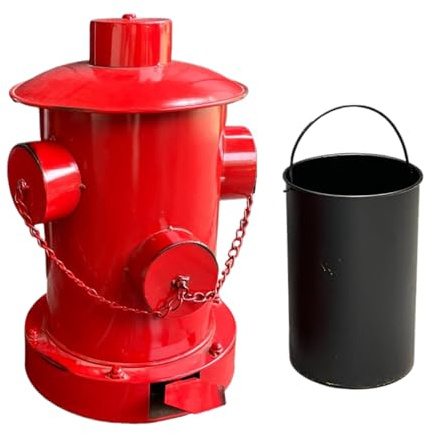 Poubelle De Cuisine - Bac Grande Capacité En Forme De Bouche D'Incendie Avec Pédale | Corbeille À Déchets Cuisine, Pour Extérieur Voiture Bureau Maison Chambre Salle Bains, Commodité Sans Contact