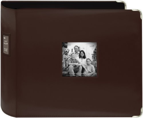 Pioneer 3-Ring Sewn Leatherette Album 12X12 - Brown