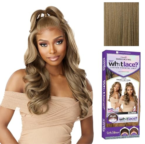 Sensationnel What Lace 13x6 Wigs - GLENNA synthetic wig Cloud 9 with preplucked hairline HD lace - Whatlace GLENNA (LIGHTASHBROWN)
