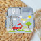 wolga-kreativ personalisierte Mepal Brotdose roter Bagger Auto - Mepal Brotdose Kinder, Jausenbox Kinder, Brotdose Kinder Mepal, Brotdose Kinder mit Fächern Mepal, Kindergarten Brotdose
