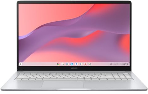 ASUS Chromebook Plus avec Google AI CX1505CTA-S70005 15.6 Pouces FHD 60Hz Pc Portable (Intel Core i3-N355 Processeur 3.9 GHz, 16GB LPDDR5, 128G eMMC, Intel UHD Graphics, ChromeOS) – Clavier AZERTY