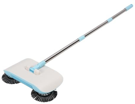 Push Sweeper, Multi-Usage Mop Broom Dust Planchers Nettoyage D'outils de Nettoyage de Balayeur Balayeur de Sol avec Un Balayeur de Poussette à Main à la Maison Machine de (Blue)