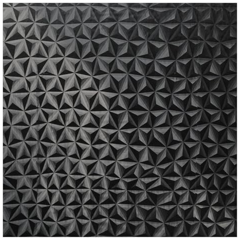 MZSKLW 3D förtjockad tapet Peel and Stick-klassisk vattentät väggdekoration vintage svart lyxig rumsdekor (44 cm x 150 cm)