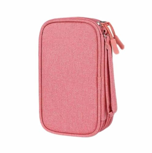 LOLANIUT Organizador Electrónico, Bolsa de Cables Doble Capa 22x13cm para Viaje, Bolsa Portátil de Electrónica para Cables, Gadgets y Accesorios para Oficina, Casa y Cable de Carga