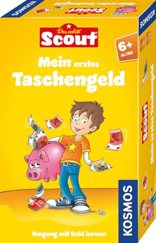 KOSMOS 710552 Scout - Mein erstes Taschengeld, Lernspiel für 2-4 Kinder ab 6, Reisespiel, Kinderspiel