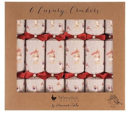 Wrendale Designs by Hannah Dale - Sciarpe natalizie - Cracker natalizi di lusso - Set di 6