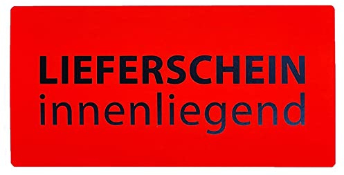 50 Aufkleber Etikett Versandaufkleber Lieferschein innenliegend